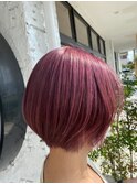 ダークレッド×ショートボブstyle