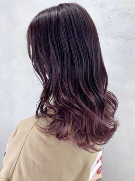 ダブリュー(W) 毛先ヴァイオレット