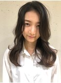 大人モードロング【30代/イルミナカラー/縮毛矯正/髪質改善】