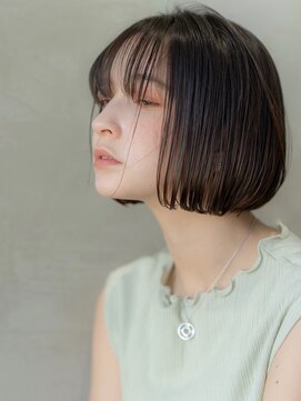 エースハバナ 渋谷(1 HAVANA) ヌーディカラー/小顔ヘア/大人ボブ/丸みショート/渋谷