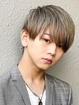 エルマーク(L-MARK) マッシュブリーチハイトーンハイライトスパイラルツーブロック