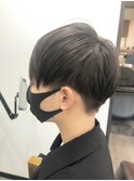 MEN’SHAIR ウルフ アッシュブラックカルマパーマベリーショート