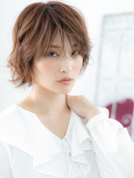 ドクターズサロン LAB 小山店 外国人風ニュアンスパーマのラフショートf小山20代30代40代