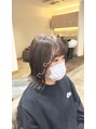 ラナヘアーサロン ホシガオカ(Lana hair salon HOSHIGAOKA) 外はねボブ流れる前髪