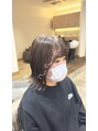 ラナヘアーサロン ホシガオカ(Lana hair salon HOSHIGAOKA)&nbsp;外はねボブ流れる前髪