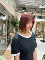 アドア 横浜(ADORE)&nbsp;ぱつっとボブ×ハイトーンピンク