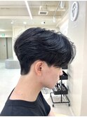 メンズセンターパート/ニュアンスパーマ