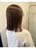 切りっぱなしボブ/ベージュ