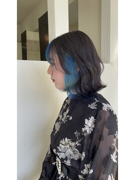 ラブユイット(LOVE HUIT) インナーカラーブルー！