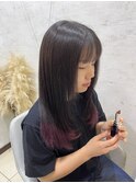 裾カラーピンク