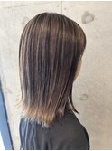 赤くならない地毛にハイライトへ!福岡地毛にハイライト