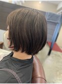 タイトな丸みショートボブ