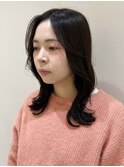 ＊顔まわりから流れる様に繋がるくびれヘア＊