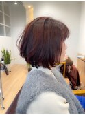 大人可愛いショートボブ