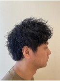 スパイキーショート×ツイストスパイラルパーマ