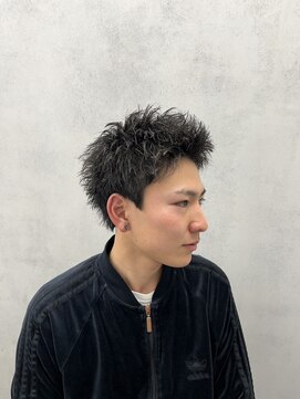 ルースト 京都四条大宮店(ROOST) ピンパーマ×スパイキーショート