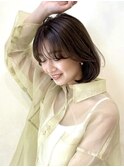 【韓国スタイル】韓国ヌナボブ×顔まわりエギョモリカット