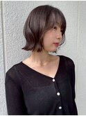 レイヤーボブ/ヘイリーボブ/ココアグレージュ/くびれボブ3