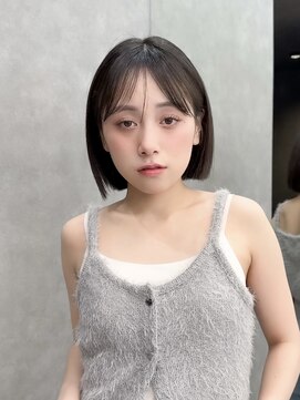 ロンドリゼル 札幌(Lond RiseL) ◯ オリーブグレー/韓国/レイヤーカット/髪質改善/縮毛矯正/札幌