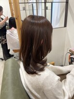 ニコ 四街道(nico)&nbsp;大人可愛い内巻きワンカール◎ミディアム顔まわりレイヤー◎