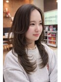 西宮秋カラー【大人可愛い20代30代40代】ハッシュレイヤー