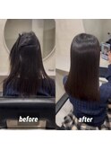 最短で導く髪質改善トストレート〇