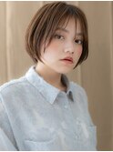 小顔似合わせカットひし形ナチュラルショートボブX浦和30代40代