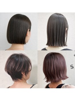 ヘアーアンドスパソシット(HAIR&SPA SOCIT)の写真/《ヘッドスパ無料★》天然保湿成分シアバター配合の白髪染めで、髪を労わりながら染められる♪