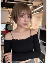 サンドナル 鹿児島天文館(sand NALU)&nbsp;ハッシュカット/グレージュ/デザインカラー[鹿児島天文館]