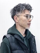 メリケンバーバーショップ コウベ(MERICAN BARBERSHOP KOBE)&nbsp;ツイストパーマかき上げコンマヘアビジネス#m 2