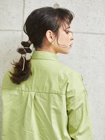 ヘアサロン ドットプラス 町田店(dot. plus)&nbsp;おくれ毛×個性派ポニーアレンジ［町田］
