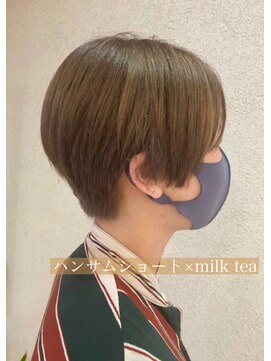 ヘアーアンドメイク アズール 浦和店(Hair&Make Azur) ハンサムショート×milk tea