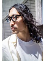 ボンド 三軒茶屋(Bond)&nbsp;メンズパーマ×ミディアムヘア【三軒茶屋 メンズカット】