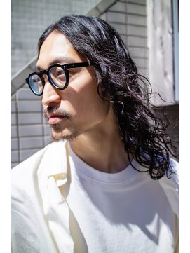 ボンド 三軒茶屋(Bond) メンズパーマ×ミディアムヘア【三軒茶屋 メンズカット】