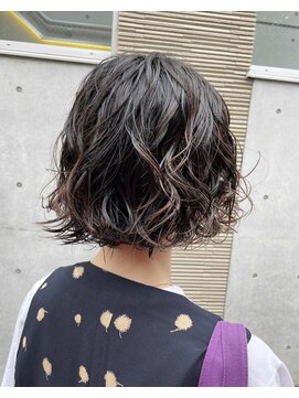 ナループロアボタン(Nalu pu loa BOTAN) ボブパーマ/黒髪パーマ/切りっぱなしボブ/ショートボブ