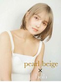 パールベージュ×レイヤーボブ　【tyto hair&eyelash】