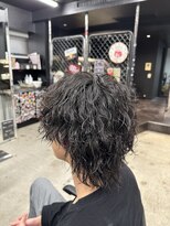 【ウルフ×波巻きパーマ】流行りの波巻きパーマ　ケアパーマ