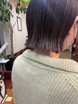アメイジングヘアー 千歳店(AMAZING HAIR) ラベンダーカラー/艶髪/透明感/外ハネボブ/切りっぱなし