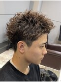 新潟ツイストスパイラル　新潟メンズパーマ　マッシュパーマ