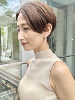 ビュートリアム 南青山(BEAUTRIUM)&nbsp;大人前髪なしショートハンサムショートショートボブ30代40代50代
