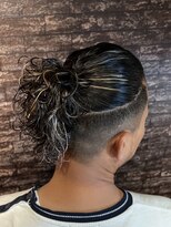 スウェル 七隈四ツ角店(SWELL) マンバン マガジンパーマ ポニテ仕上げ