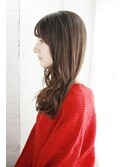 レイヤーカットウェットヘアデザインカラーオリーブベージュ/109