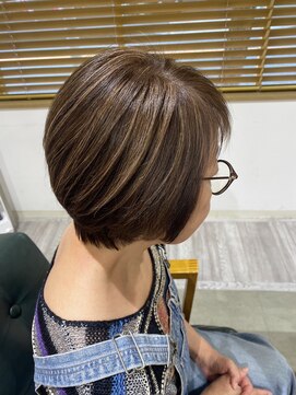 ツクル(TSUKURU) 白髪ぼかし30代40代50代大人女性白髪いかしハイライトショート