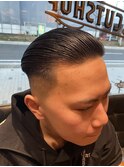 オールバックフェード