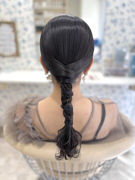サクララ(Sakura la) タイト編みおろし/参列ヘア/二次会/お呼ばれヘア/ヘアセット