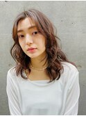 デジタルパーマ チェリーブラウン イメチェン 垢抜けヘア