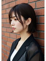 フルショウ 小牧(FURUSHO)&nbsp;小顔カットナチュラルボブ20代30代40代艶髪シースルーバング