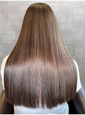 【オリーブベージュ】サラ艶/ロングヘアー/30代～60代/髪質改善