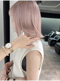くびれヘア/アプリコットオレンジ/夏のヘアアレンジ/梅田