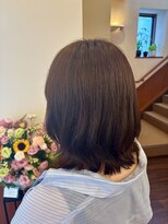 ディール D-R 外ハネ/ミディアム/ボブ/くびれヘア/20代/30代/髪質改善